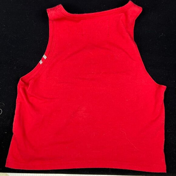 Pacsun Red Land Rover tank top Mini Tank Crop Tank Beach Wear Red Retro - Picture 4 of 4